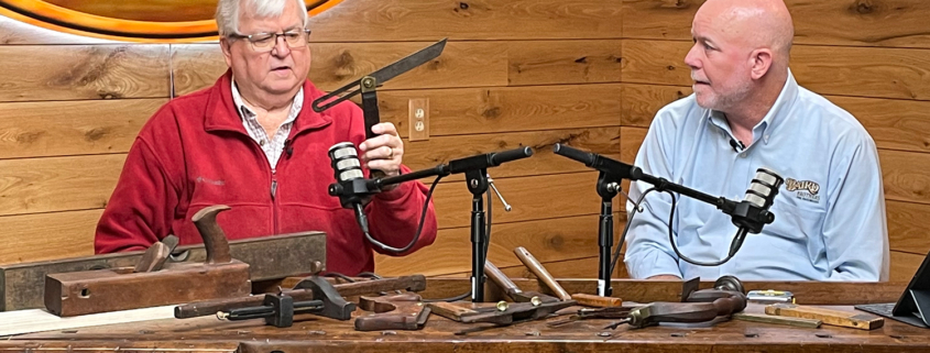 Mike Jenkins talking about antique woodworking tools.