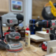 A collection of essential woodworking tools.