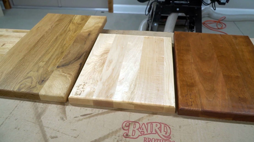 DIY wood cutting boards from Build It With Baird. 