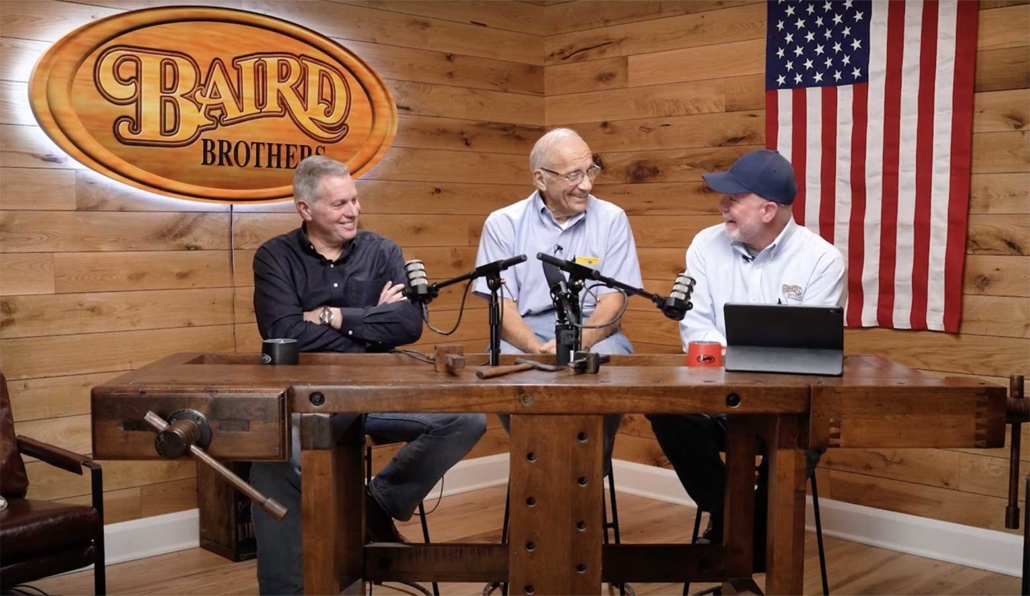 American Hardwood Advisor host Steve Stack talking with Joe and Mike DiLoreto.