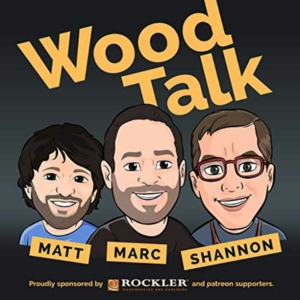 WoodTalk podcast logo.