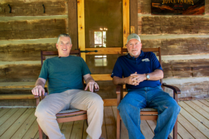 Todd Joyce and Steve Stack filming American Hardwood Advisor at Renovation Hunters Project Critz.