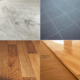 Natural stone flooring, ceramic floor tile, luxury vinyl tile, and solid hardwood flooring options.